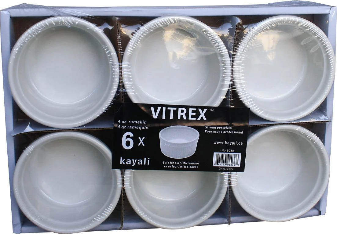Vitrex - Ramekin/Sauce Cup - 4oz/118ml - 3.25" - 8036 — Case (8 x 6 CT)