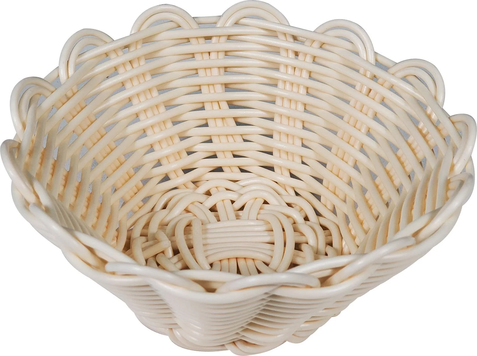Bread Basket - Beige - 16cm/6.3" Dia - JD2171 — Each (100 CT)