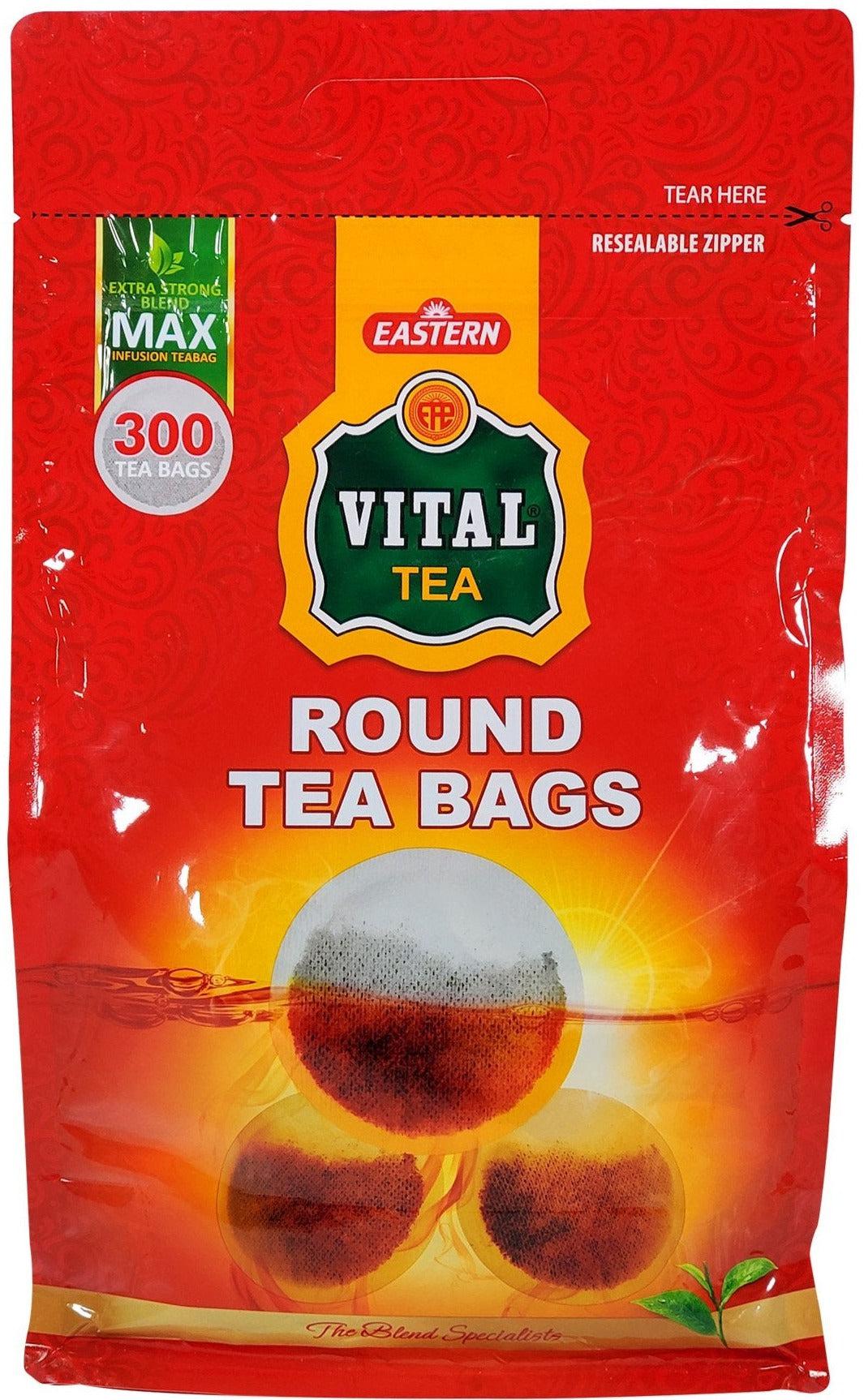 Vital Tea - Tea Bags - Zip Pouch - Round — Case (300 CT)