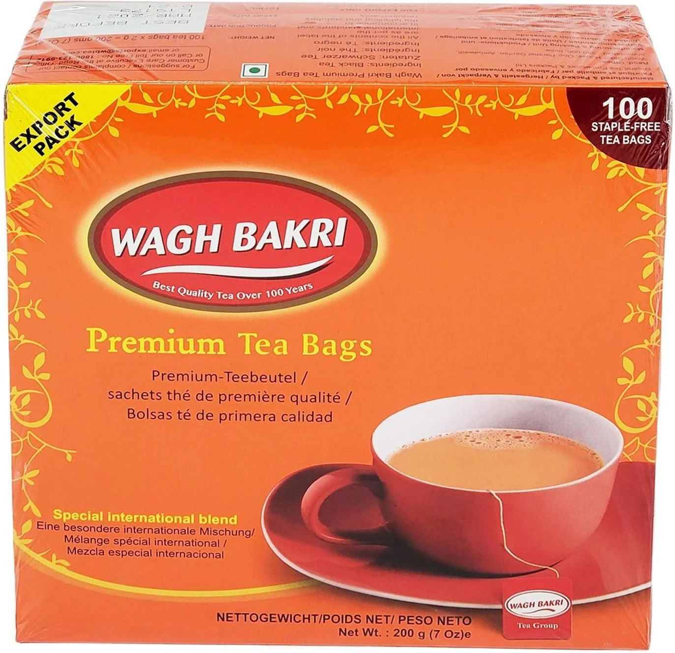 Wagh Bakri - Tea Bags - Premium — Case (16 x 200 G)
