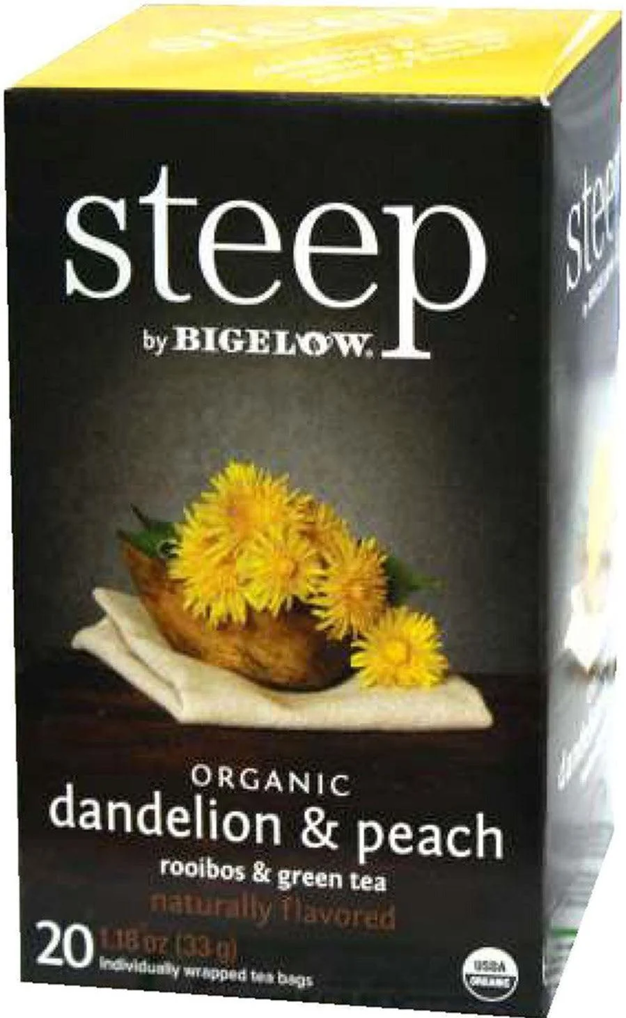 Steep - Tea Bags - Organic - Dandelion & Peach — Case (20 CT)