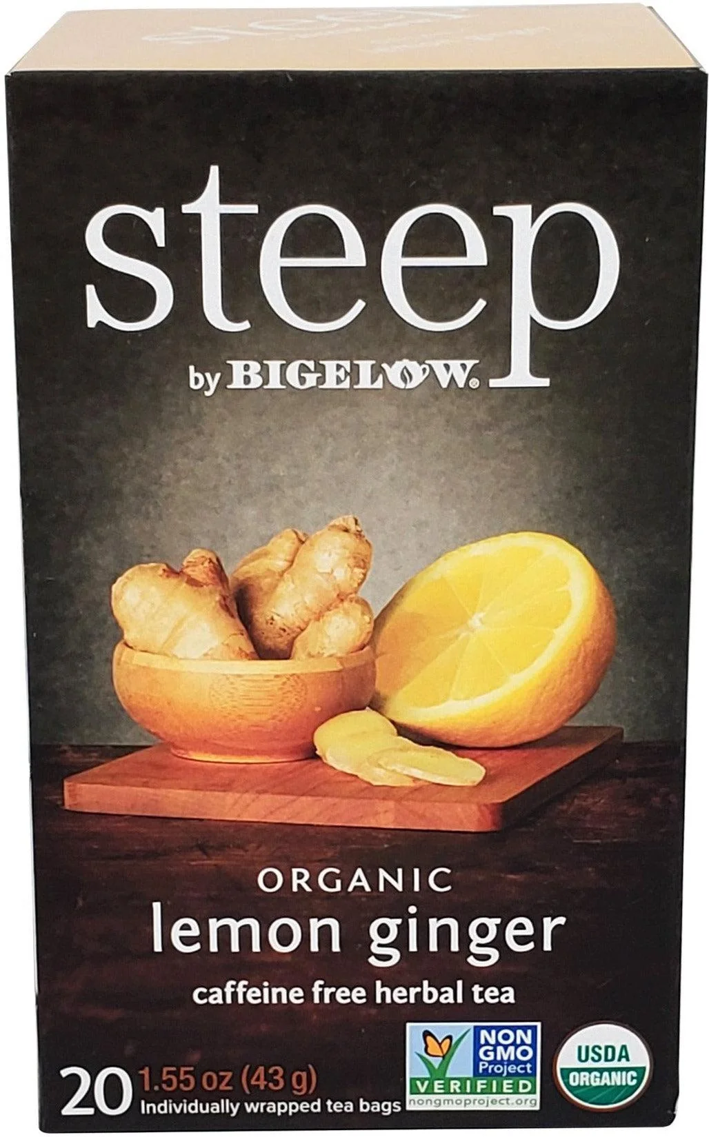 Steep - Tea Bags - Organic - Lemon Ginger — Case (20 CT)