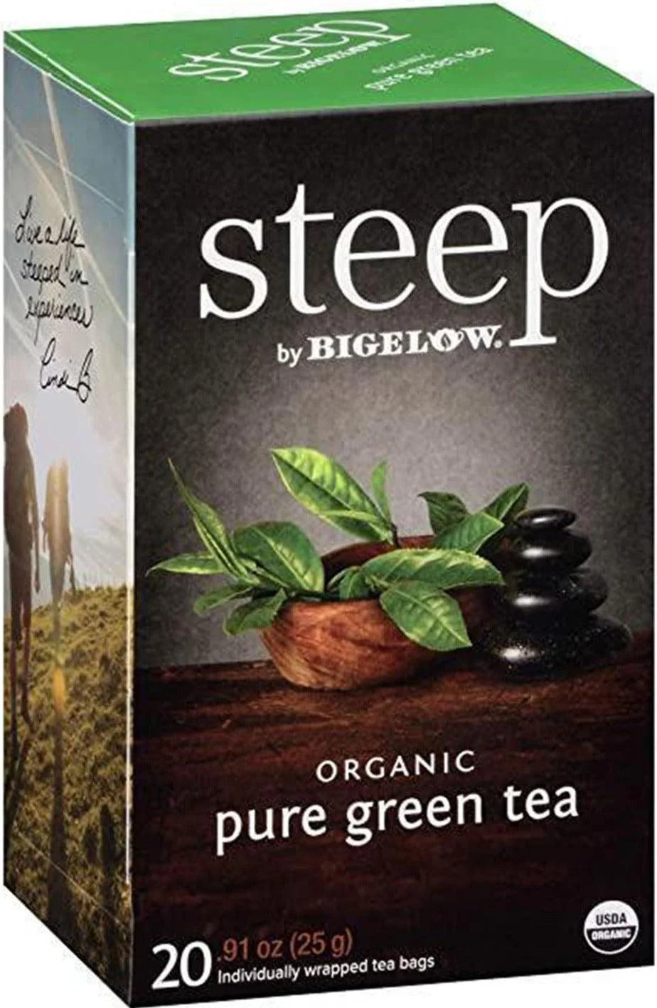 Steep - Tea Bags - Organic - Pure Green — Case (20 CT)