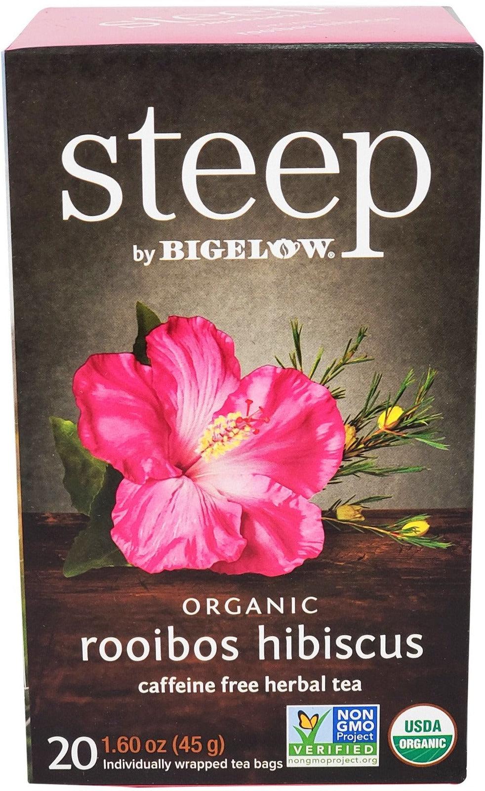 Steep - Tea Bags - Organic - Rooibos Hibiscus — Case (6 x 20 CT)