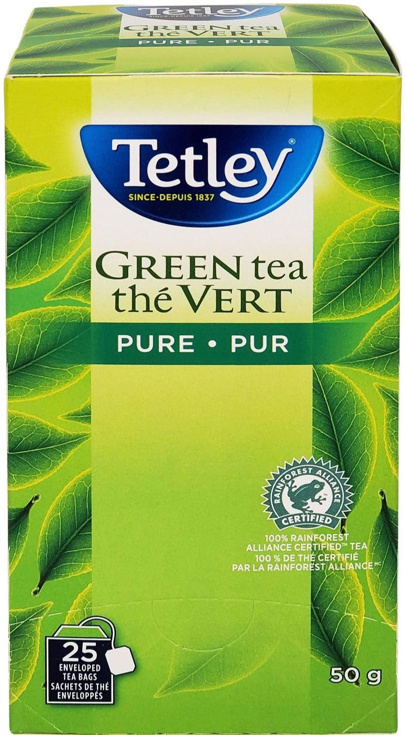 Tetley - Tea Bags - Pure Green Tea w/drawstring — Case (25 CT)