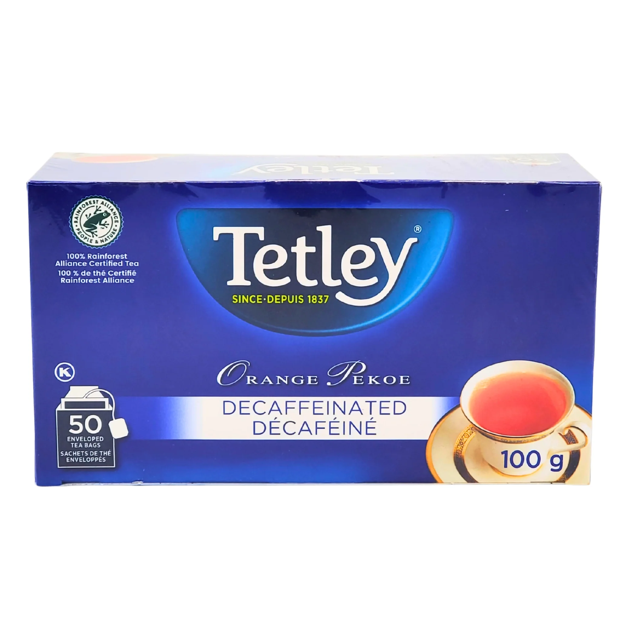 Tetley - Orange Pekoe - Decaf — Case (4 x 50 CT)