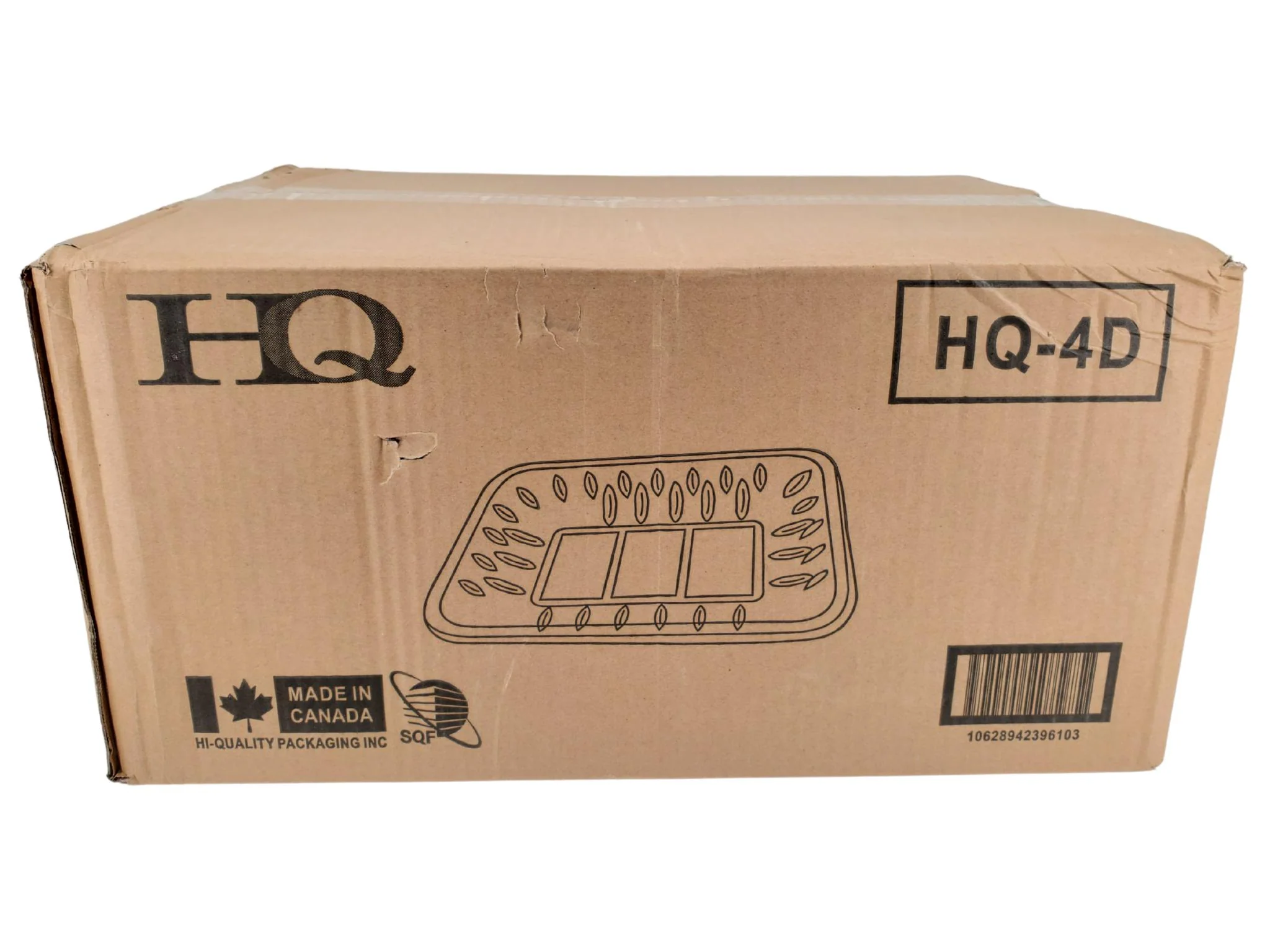 HQ4D - Clear Plastic Meat Tray - #4D