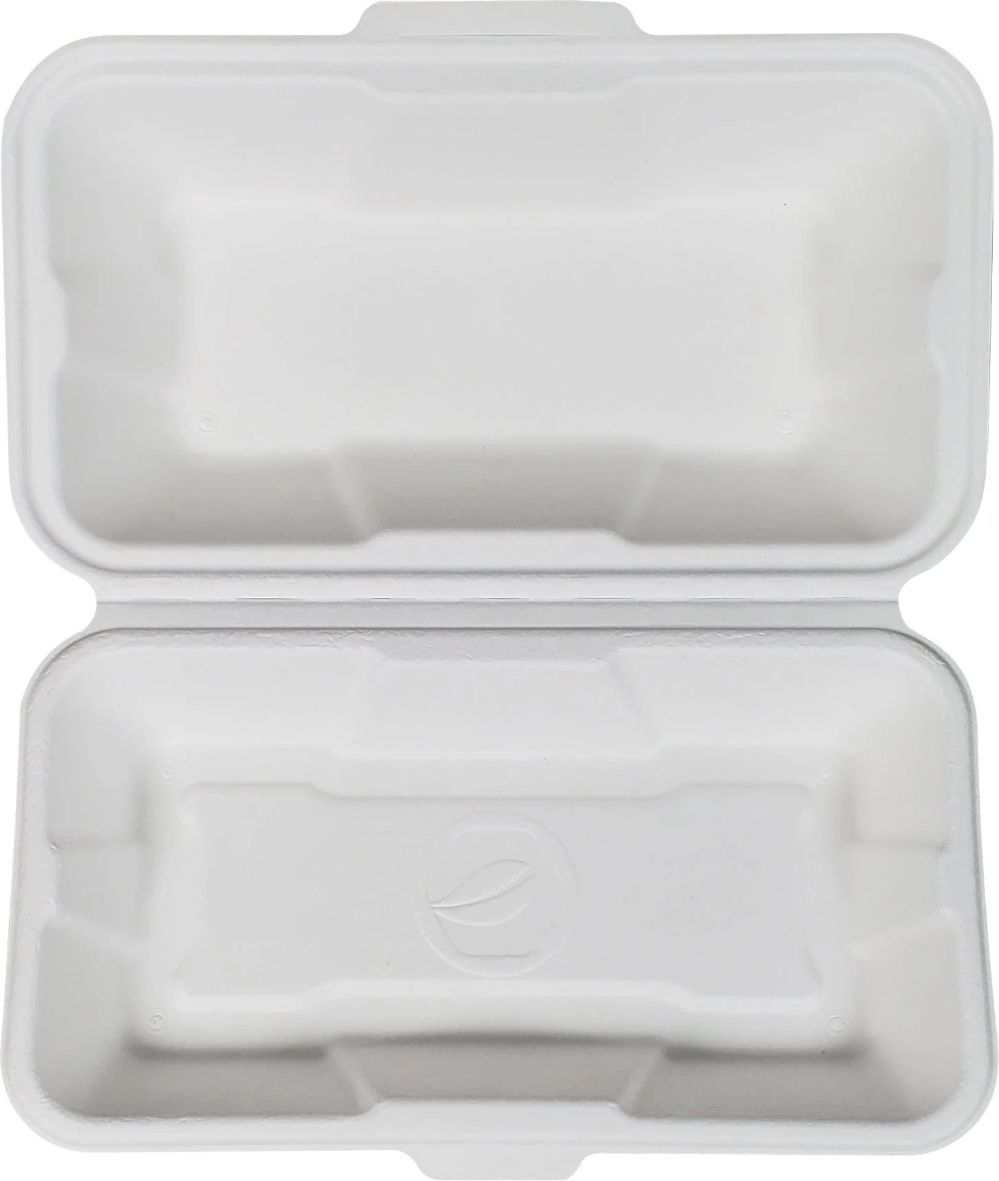 Eco-Craze - Hot Dog - 8.45"x4.72"x2.77" - Bagasse Clamshell Container — Case (4 x 100 CT)