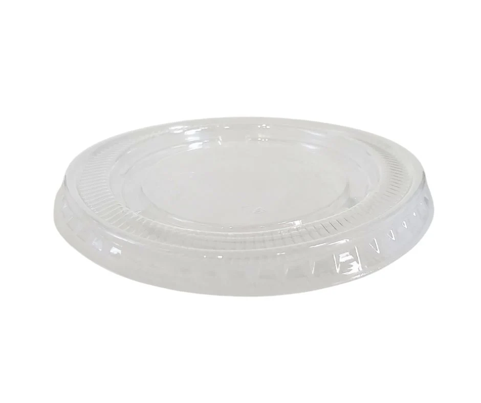 Value+ - 3.25oz-4oz PET Flat Portion Cup Lids - PC400L - 74mm — Case (10 x 250 CT)