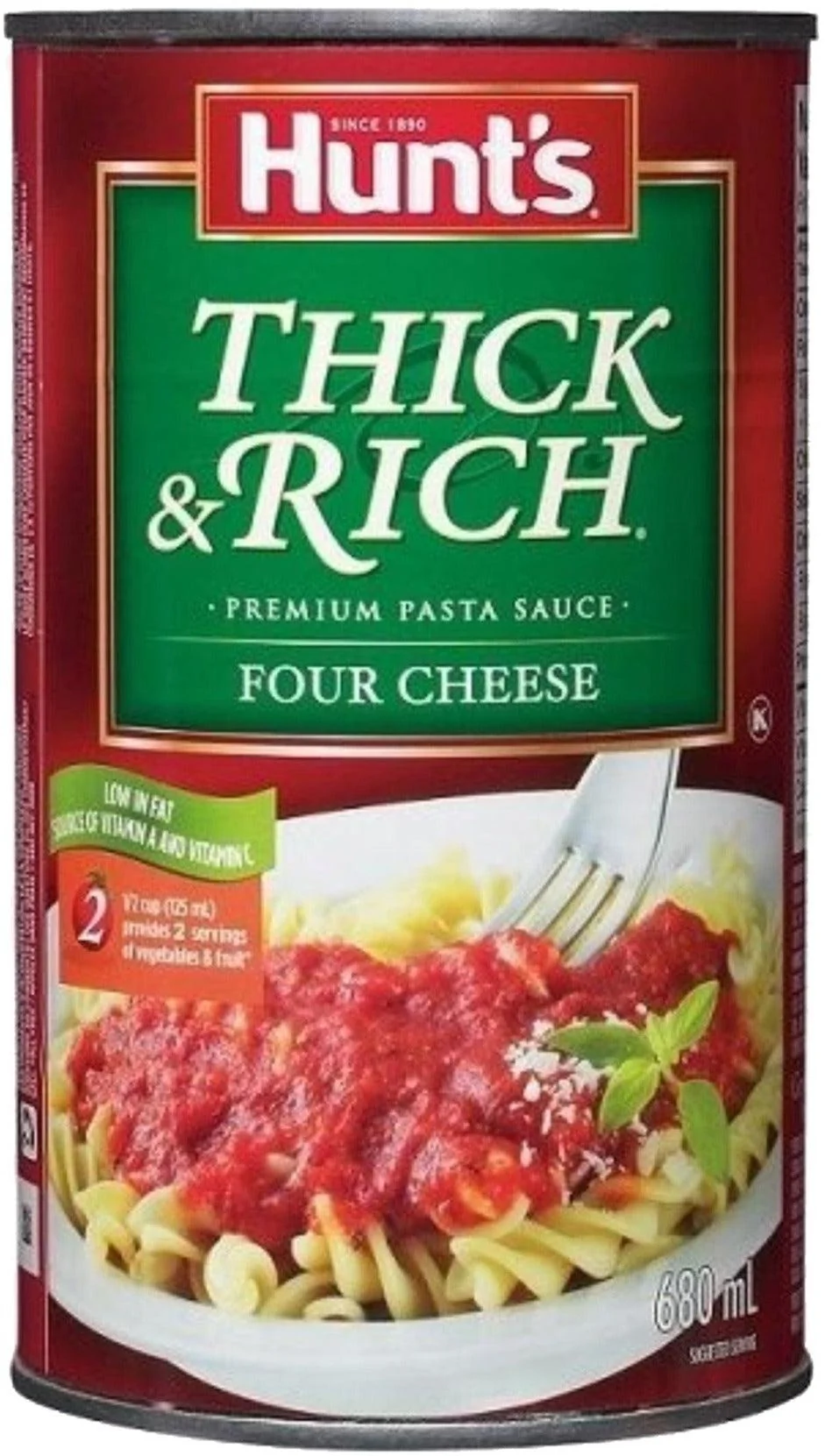 Hunts - Pasta Sauce - Thick & Rich - Four Cheese — Case (12 x 680 ML)
