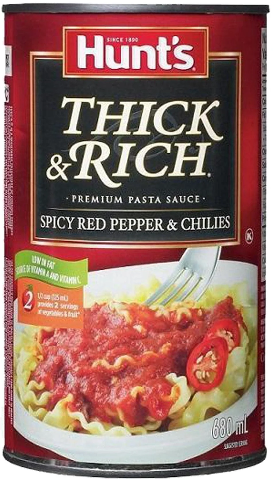Hunts - Red Pepper Chillies Sauce - Thick & Spicy — Case (12 x 680 ML)