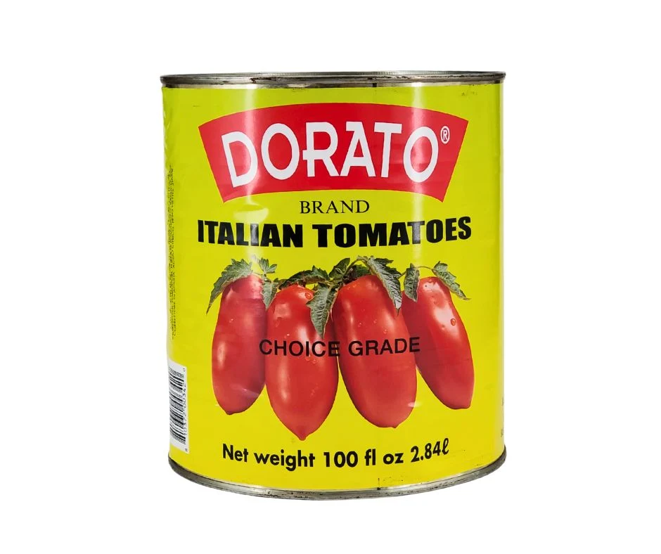 Dorato - Whole Peeled Italian Tomatoes with Basil — Each (100 OZ)
