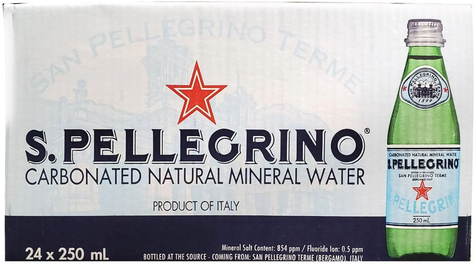 San Pellegrino - Water - Sparkling Spring Bottles - Glass