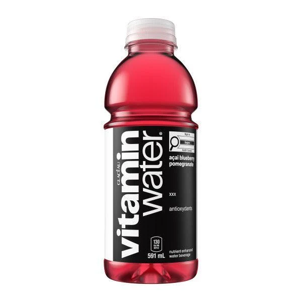 Glaceau - Vitamin Water - Mineral Water - Acai-Blueberry Bottles