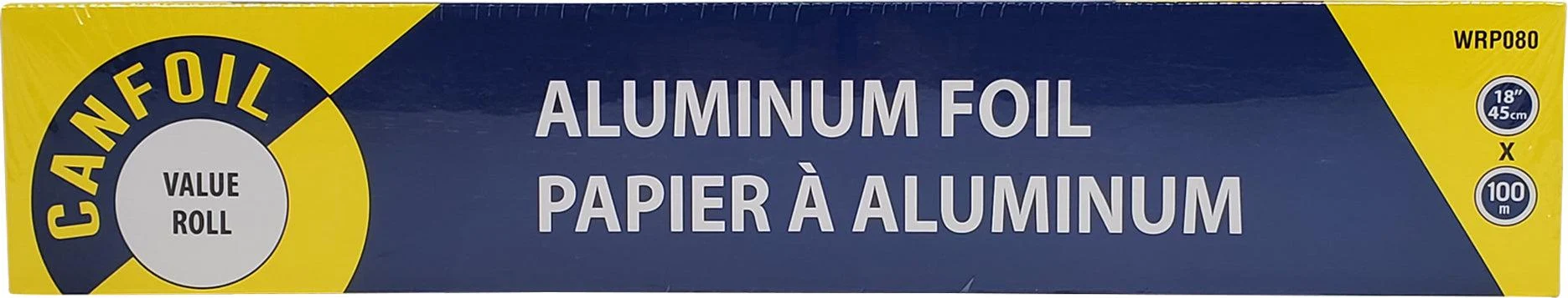 Can Foil - 18" Aluminum Foil Roll - Economy - 100M — Case (6 CT)