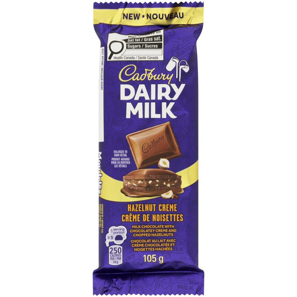 CADBURY - DAIRY MILK HAZELNUT CREME 12x105 GR