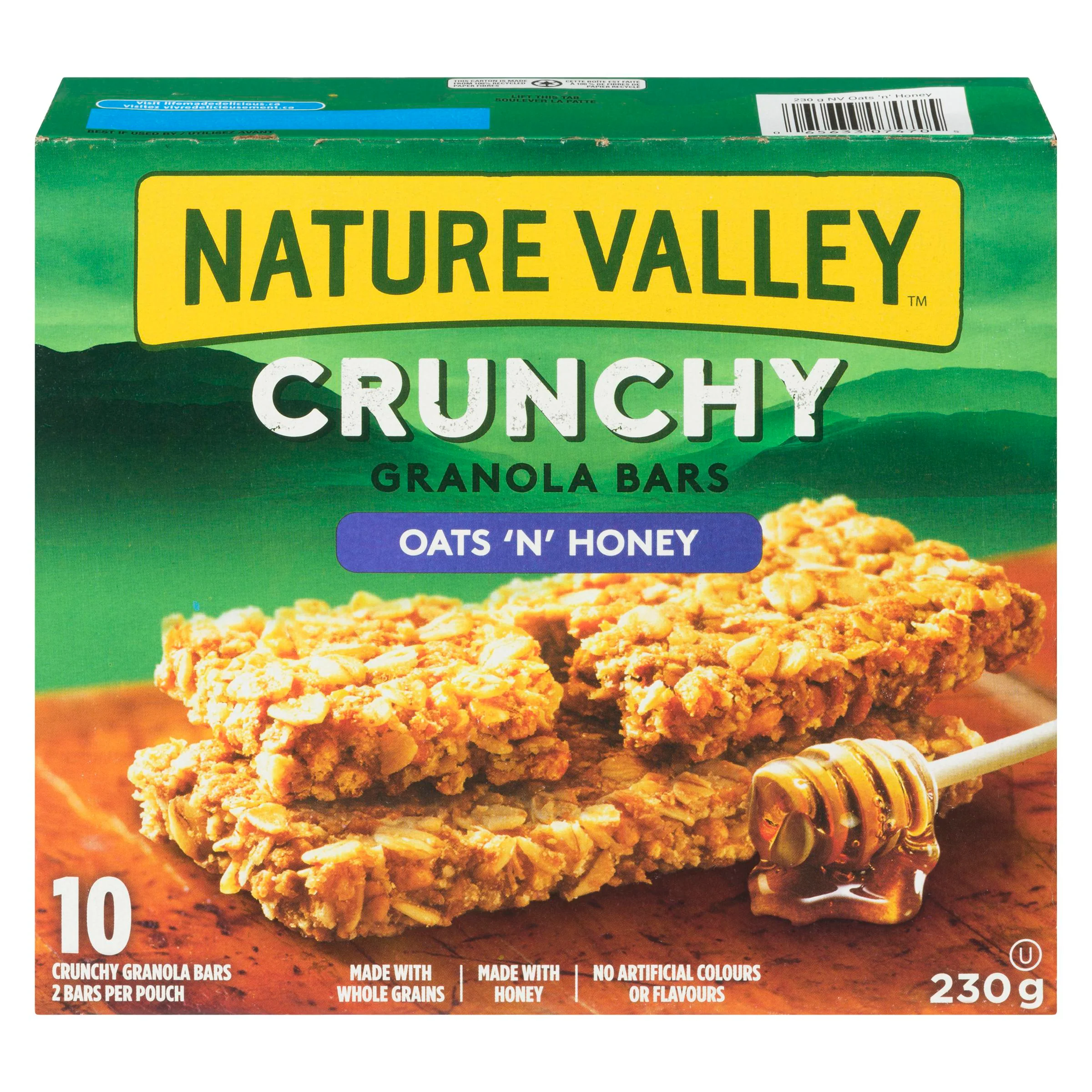 NATURE VALLEY - CRUNCHY GRANOLA BAR OATS & HONEY 230G 230GR