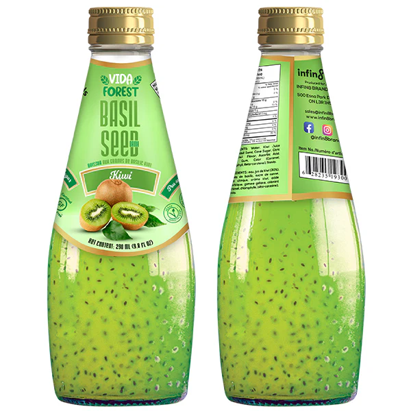 VIDA FOREST - BASIL SEED DRINK KIWI 24x290 ML