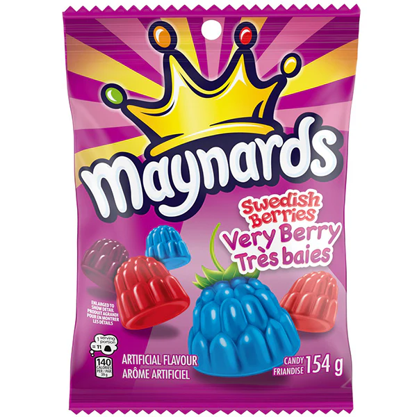 MAYNARDS - SWEDISH BERRIES VERY BERRY 12x154 GR