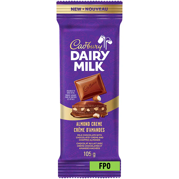 CADBURY - DAIRY MILK ALMOND CREME 6x12x105 GR