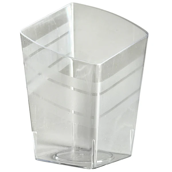 FINELINE - 2.2 OZ SLANTED SQUARE TINY TRIFLE CUP 20x10 PK