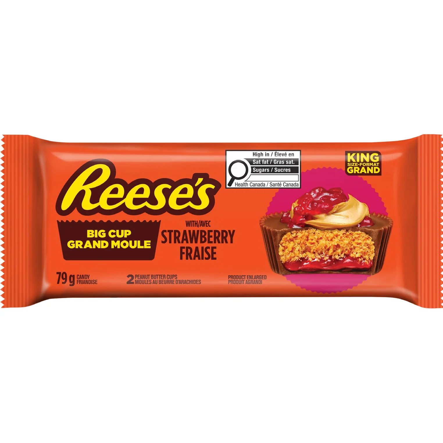 HERSHEYS - REESES BIG CUP WITH STRAWBERRY 9x16x79 GR