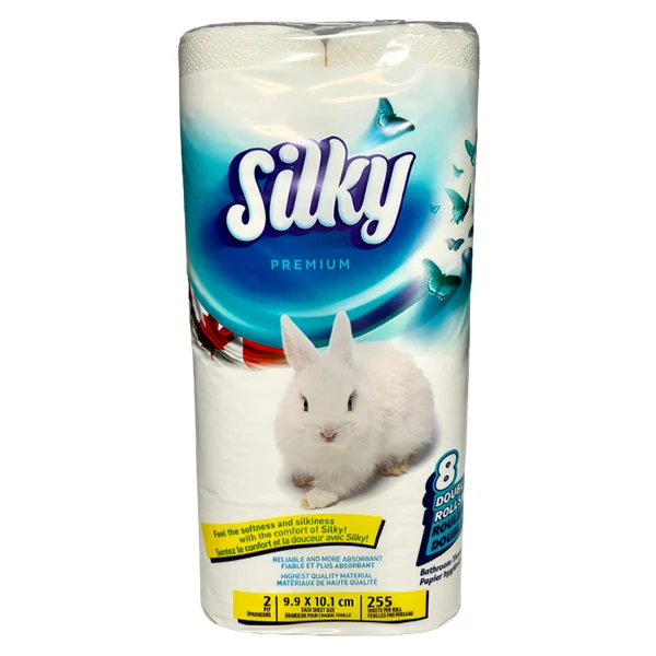 Silky - Premium Double Roll Toilet Paper 8EA