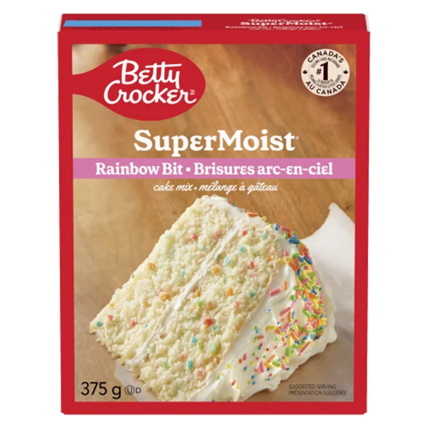 Betty Crocker - Super Moist Rainbow Bit Cake Mix 12x375 GR