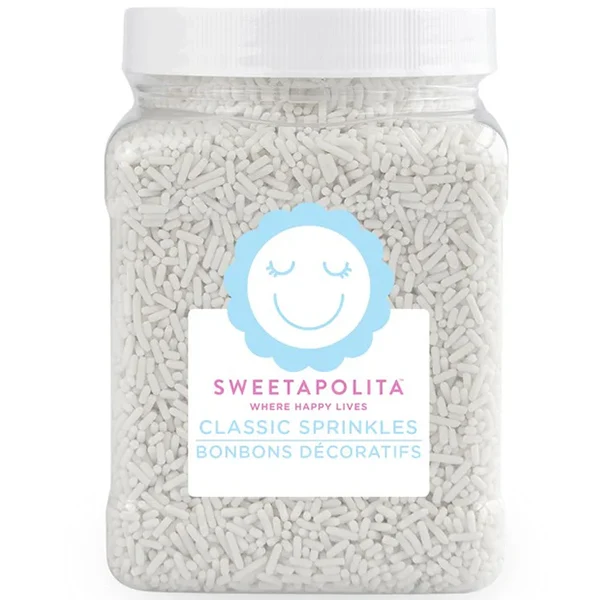Sweetapolita - White Crunchy Sprinkles TUB 6x725 GR