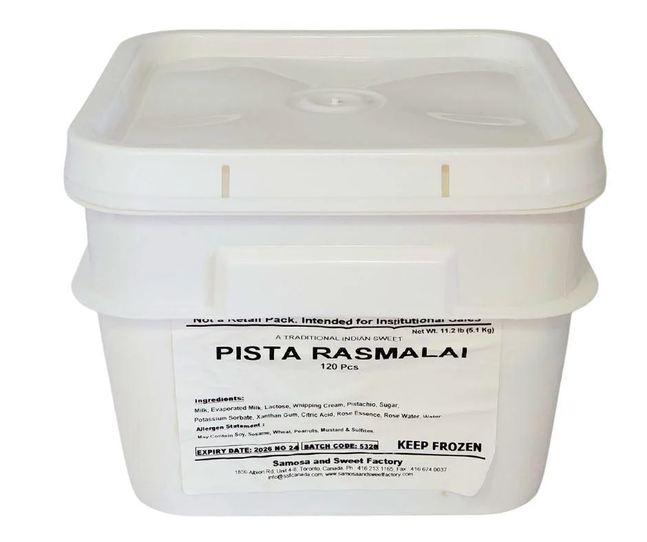 Samosa & Sweet Factory - Rasmalai Pail (120 Pieces)