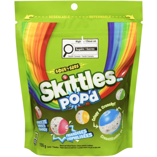 Skittles - Sour Pop'D Candy 155GR