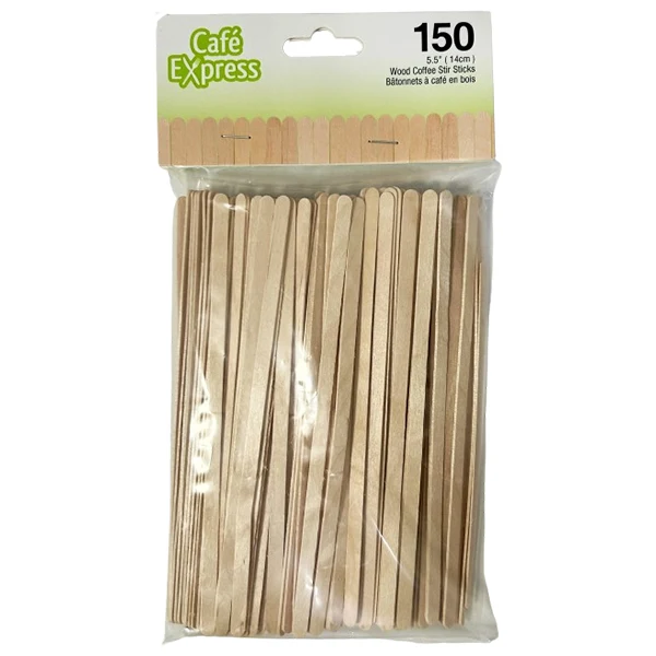 Cafe Express - Wood Coffee Stir Sticks 24x150 CT