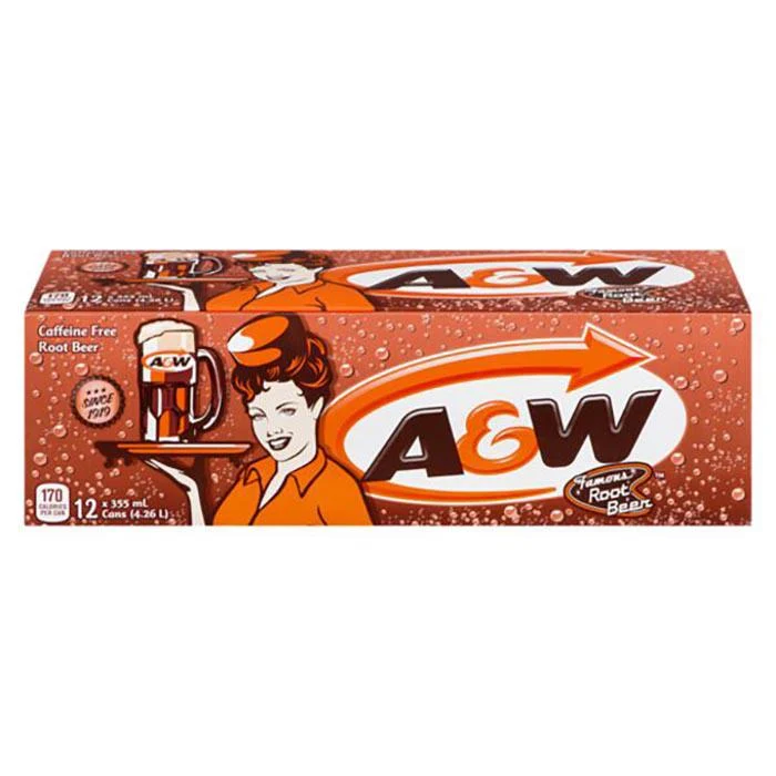 A&W - Aw Root Beer Cans 12x355ML