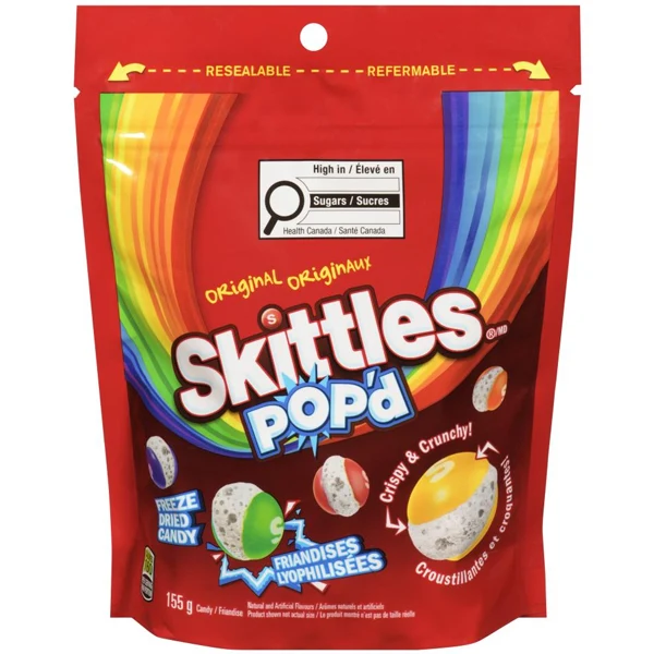 Skittles - Original Pop'D Candy 8x155 GR