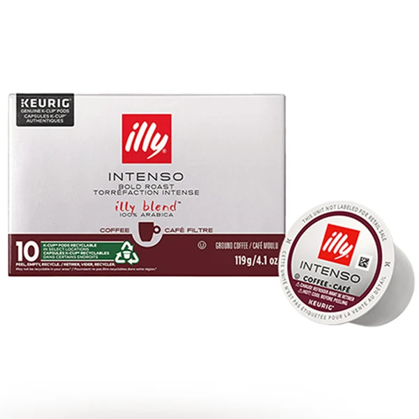 Illy - K Cup Intenso Dark Roast Coffee 6x10 EA
