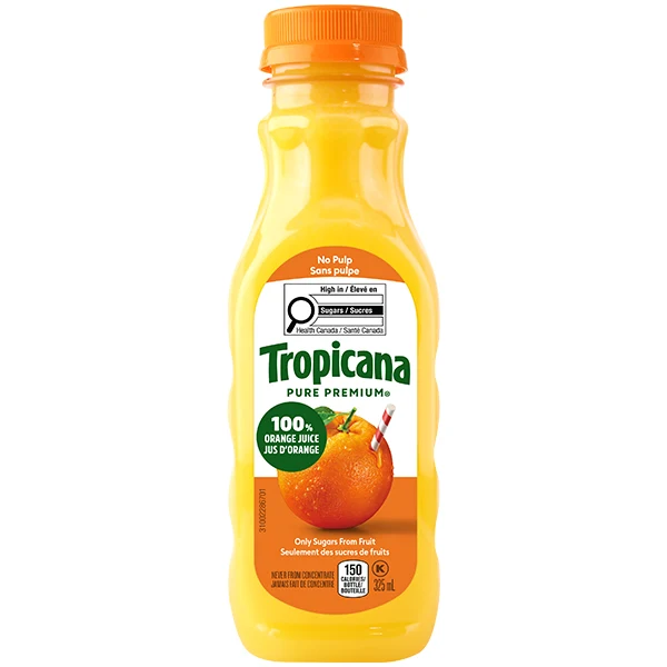 Tropicana - Orange Juice NO Pulp 12x325 ML