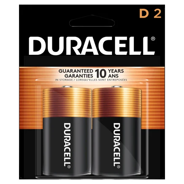Duracell - D Battery Coppertop 2EA
