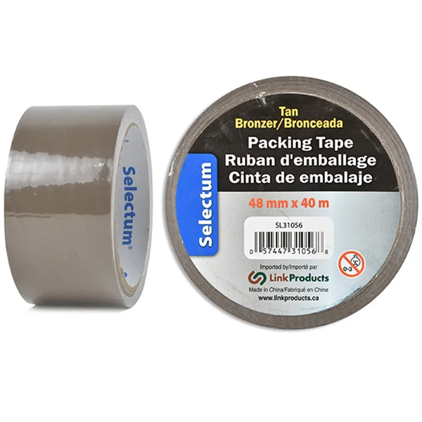 Selectum - Packing Tape Tan 48x40MM 1 PK