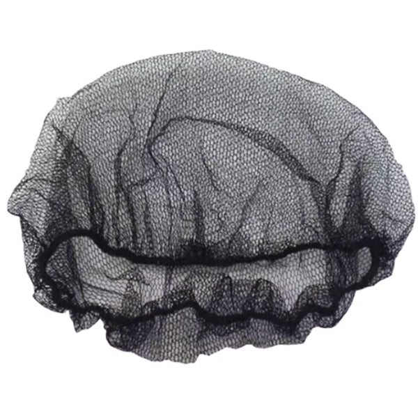 Safe-T Wear - 24" Black Hairnets Nylon 10x100 EA