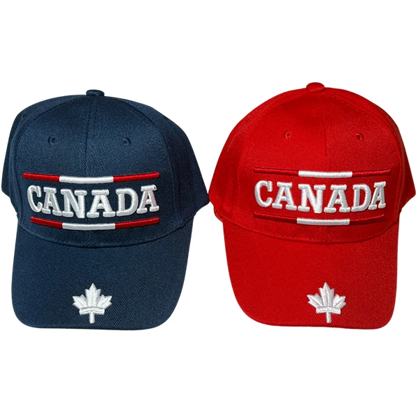 Zoran - Canada P-Cap 3D Embroidery And Maple Leaf ON Visor EA
