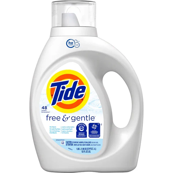 Tide - Free & Gentle Liquid 48LOADS 4x1.86 LT