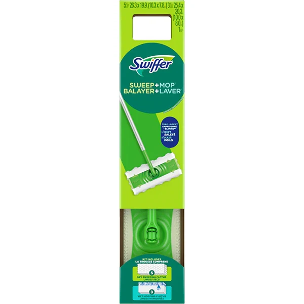 Swiffer - Sweep Plus Mop Kit 9PC 6x1
