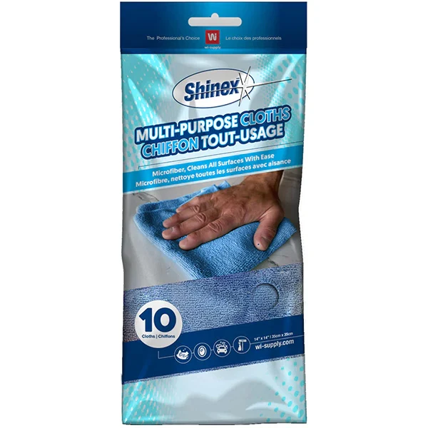 Wipeco - Microfiber Blue 14X14 10x10 PK