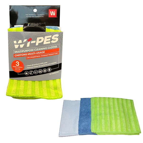 Wipeco - Multipurpose Microfiber 3PC Cleaning Kit 48x1 EA