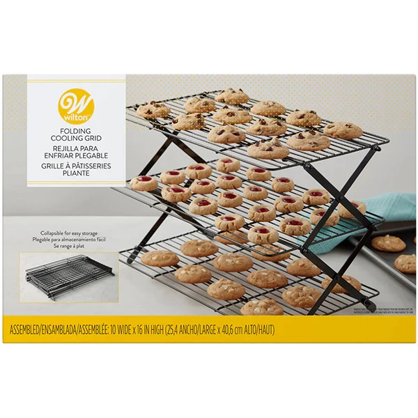 Wilton - Collapsible Colling Grid 3 Tier Gold 4x1 Un