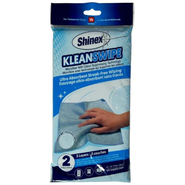 Shinex - Kleanswipe Microfiber W/Odour Supressing Technology 10x10 24x2 PK