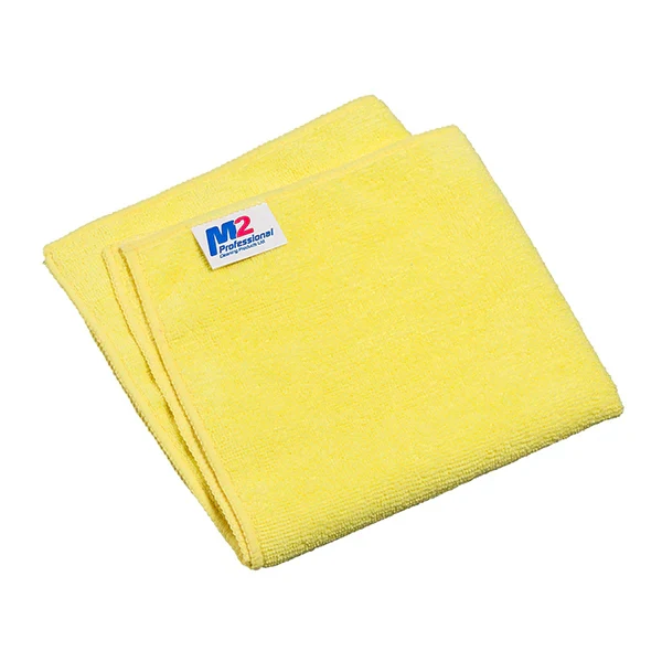 M2 - Microfibre Cloth 16x16 Yellow 10x12 EA