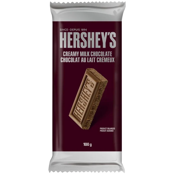 Hersheys - Hershey Milk Chocolate Family Bar 100GR