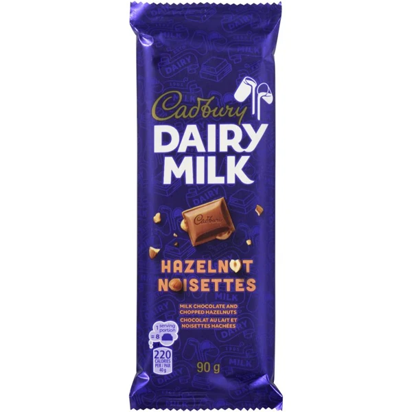 Cadbury - Dairy Milk Hazelnut Bar 90GR