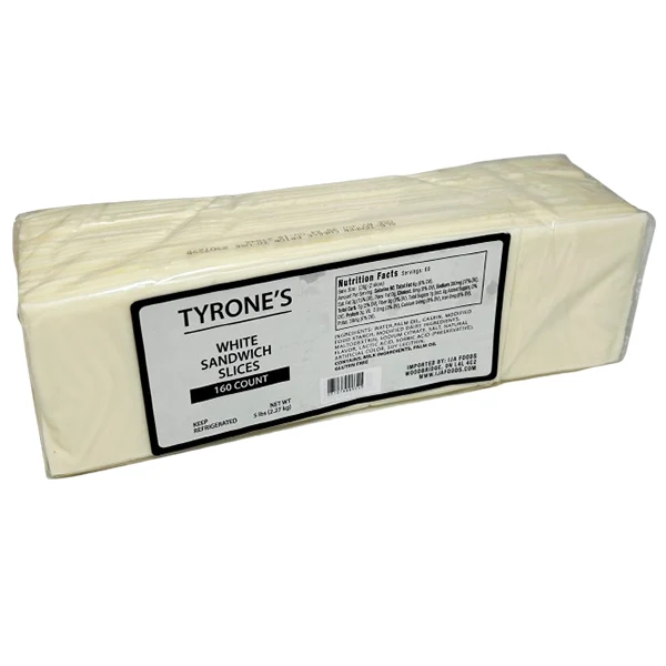 Tyrone'S - White Sandwich Slices Cheese 2.27KG